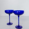 Glassware Estelle Colored Glass | Estelle Colored Champagne Coupe Stemware - Set Of 2 {Royal Blue}