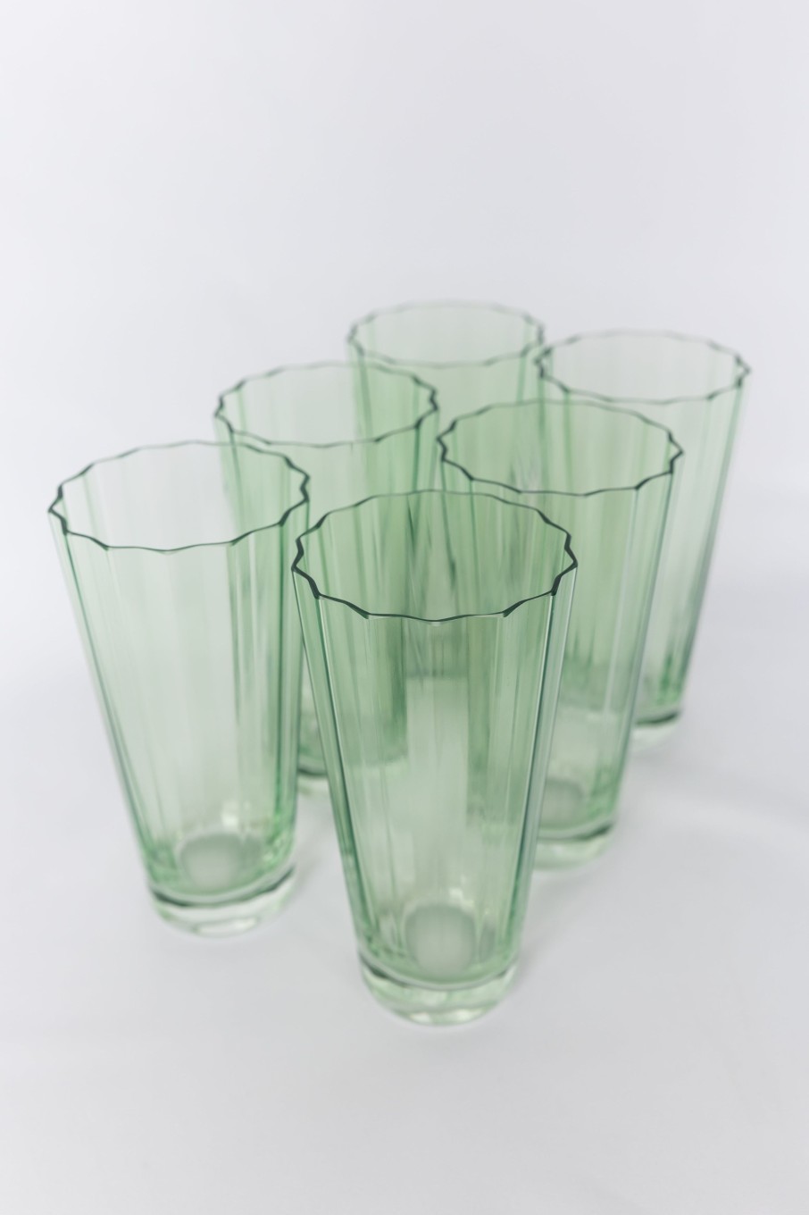 Glassware Estelle Colored Glass | Estelle Colored Sunday High Balls - Set Of 6 {Mint Green}