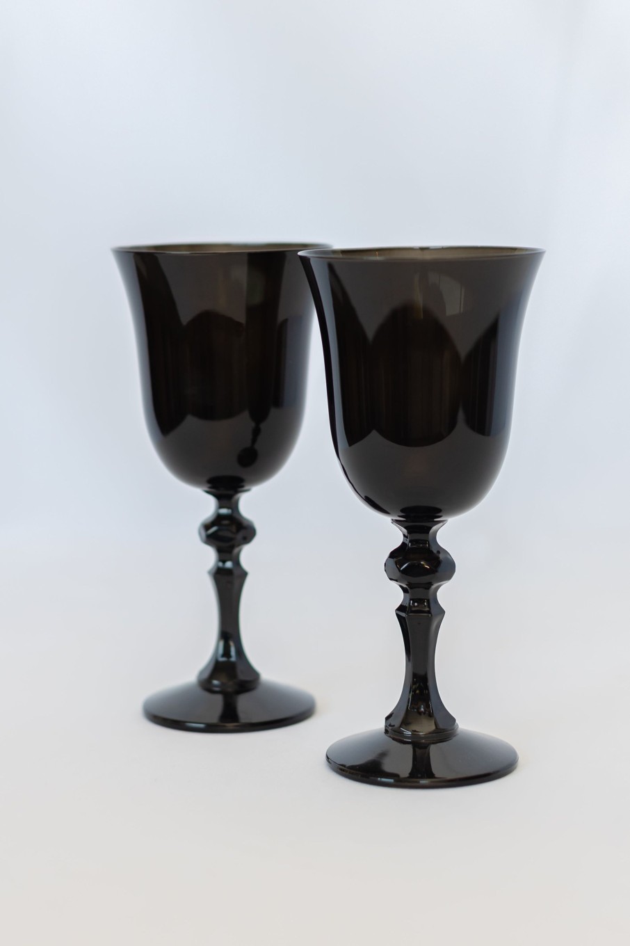 Glassware Estelle Colored Glass | Estelle Colored Regal Goblet - Set Of 2 {Black}