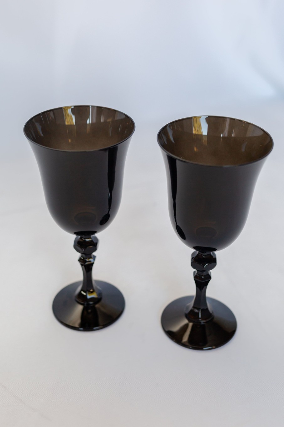 Glassware Estelle Colored Glass | Estelle Colored Regal Goblet - Set Of 2 {Black}