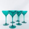 Glassware Estelle Colored Glass | Estelle Colored Martini Glass - Set Of 6 {Emerald Green}