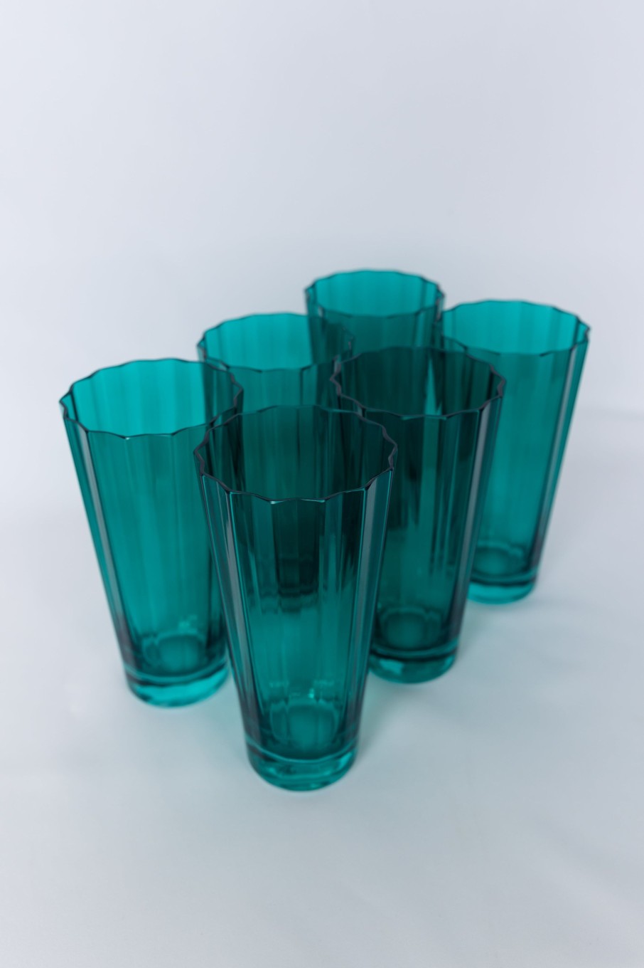 Glassware Estelle Colored Glass | Estelle Colored Sunday High Balls - Set Of 6 {Emerald Green}