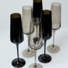 Glassware Estelle Colored Glass | Estelle Colored Champagne Flute - Set Of 6 {Smoke Mixed Set}