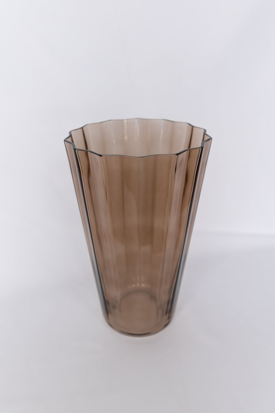 Glassware Estelle Colored Glass | Estelle Colored Sunday Vase - {Amber Smoke}