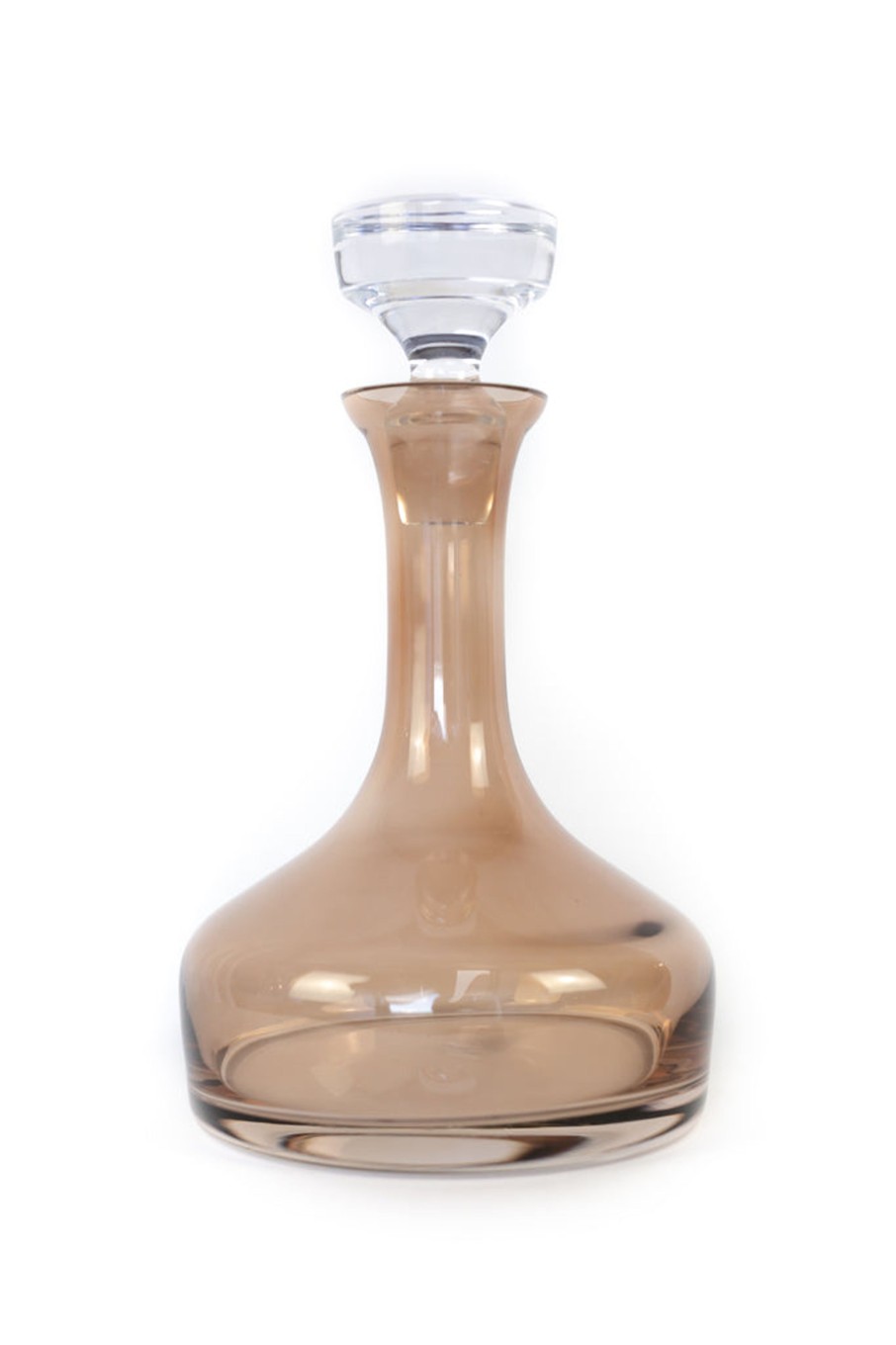 Glassware Estelle Colored Glass | Estelle Colored Decanter- Vogue {Amber Smoke}