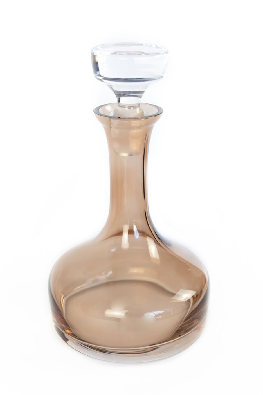 Glassware Estelle Colored Glass | Estelle Colored Decanter- Vogue {Amber Smoke}