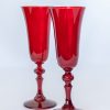 Glassware Estelle Colored Glass | Estelle Colored Regal Flute - Set Of 2 {Red}