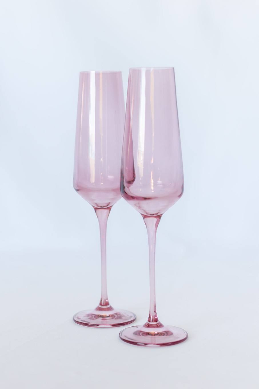 Glassware Estelle Colored Glass | Estelle Colored Champagne Flute - Set Of 2 {Rose}