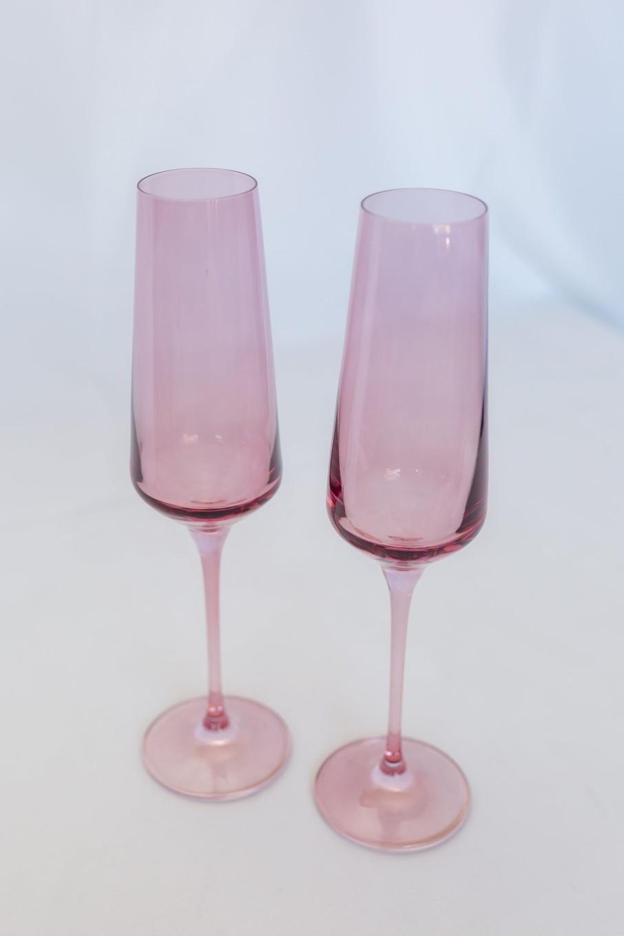 Glassware Estelle Colored Glass | Estelle Colored Champagne Flute - Set Of 2 {Rose}