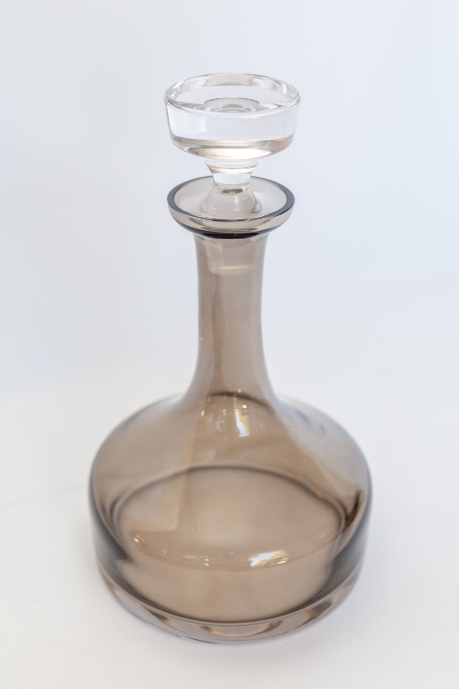 Glassware Estelle Colored Glass | Estelle Colored Decanter- Vogue {Gray Smoke}