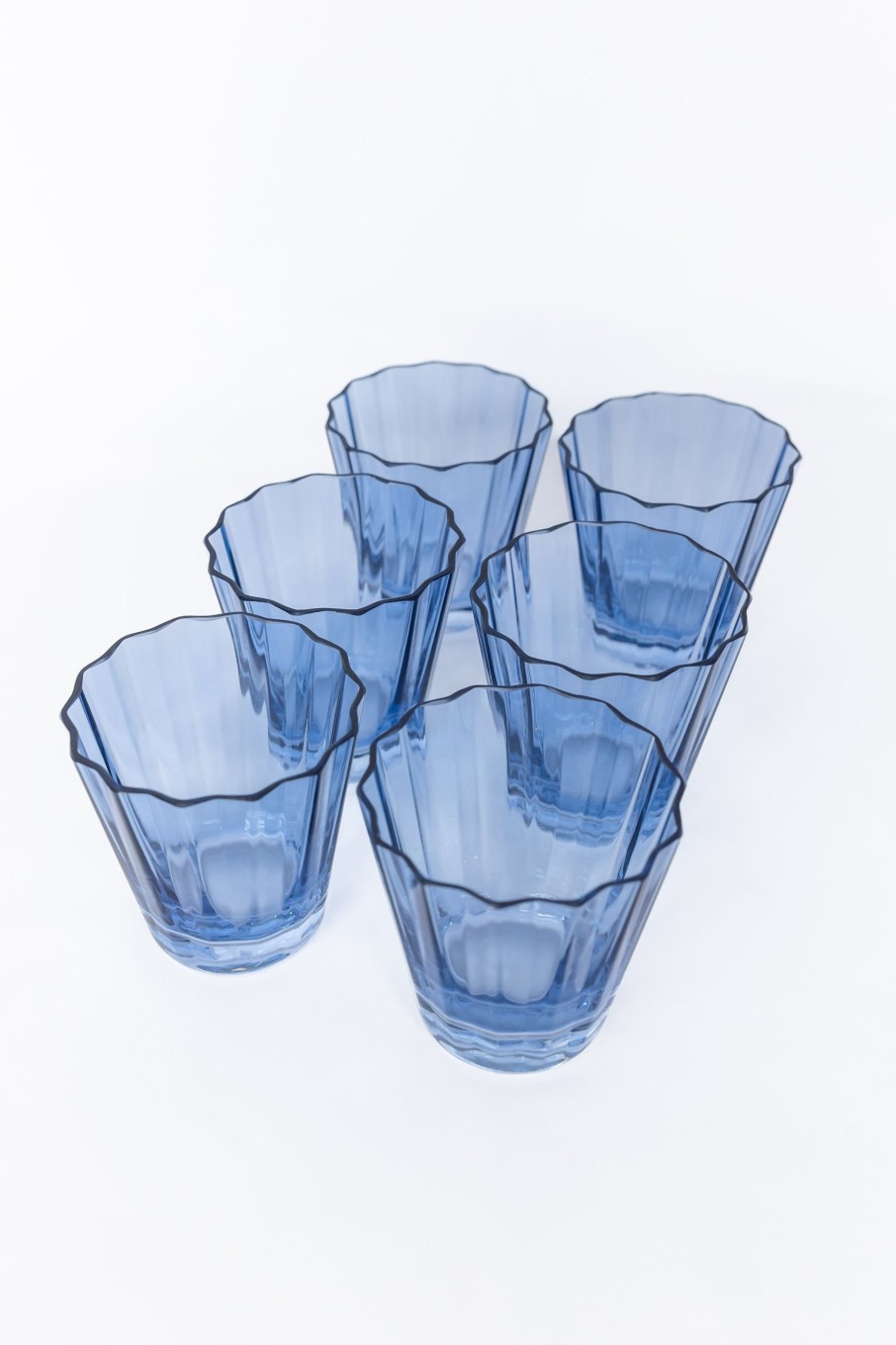 Glassware Estelle Colored Glass | Estelle Colored Sunday Low Balls - Set Of 6 {Cobalt Blue}