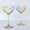 Glassware Estelle Colored Glass | Estelle Colored Martini Glass - Set Of 2 {Iridescent}