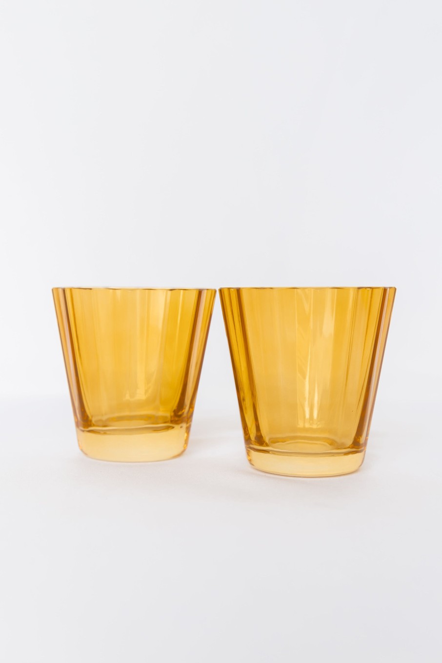 Glassware Estelle Colored Glass | Estelle Colored Sunday Low Balls - Set Of 2 {Butterscotch}