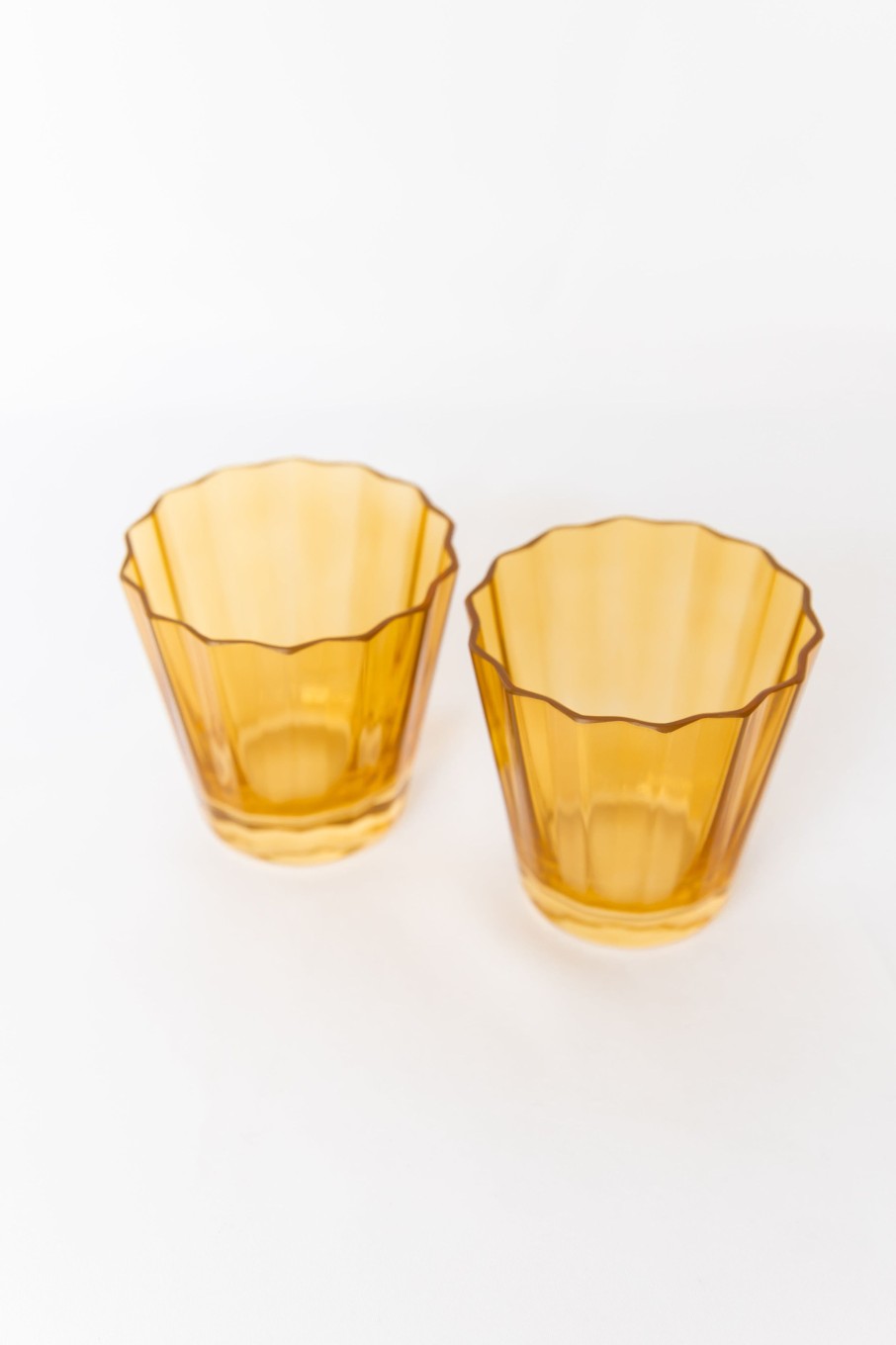 Glassware Estelle Colored Glass | Estelle Colored Sunday Low Balls - Set Of 2 {Butterscotch}