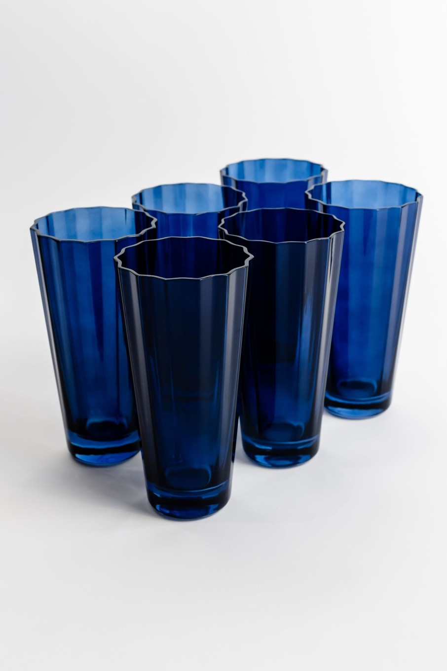 Glassware Estelle Colored Glass | Estelle Colored Sunday High Balls - Set Of 6 {Midnight Blue}