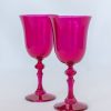 Glassware Estelle Colored Glass | Estelle Colored Regal Goblet - Set Of 2 {Viva Magenta (Our Fuchsia)}