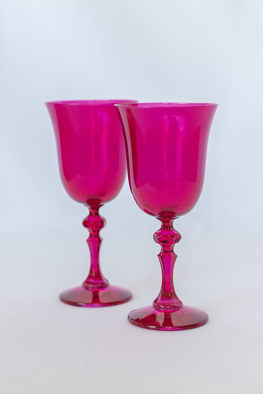 Glassware Estelle Colored Glass | Estelle Colored Regal Goblet - Set Of 2 {Viva Magenta (Our Fuchsia)}