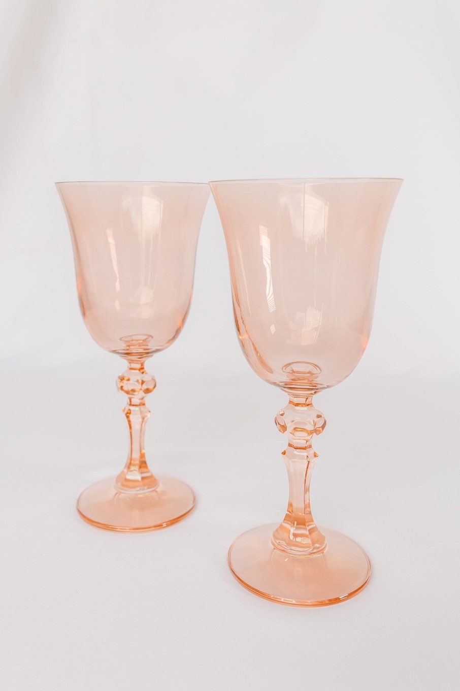 Glassware Estelle Colored Glass | Estelle Colored Regal Goblet - Set Of 2 {Blush Pink}