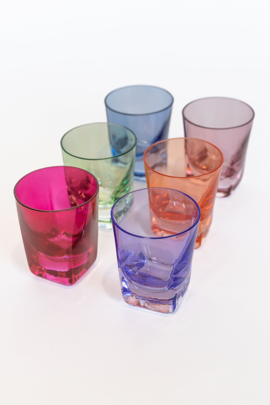 Glassware Estelle Colored Glass | Estelle Colored Shot Glasses - Set Of 6 {Mixed Set}