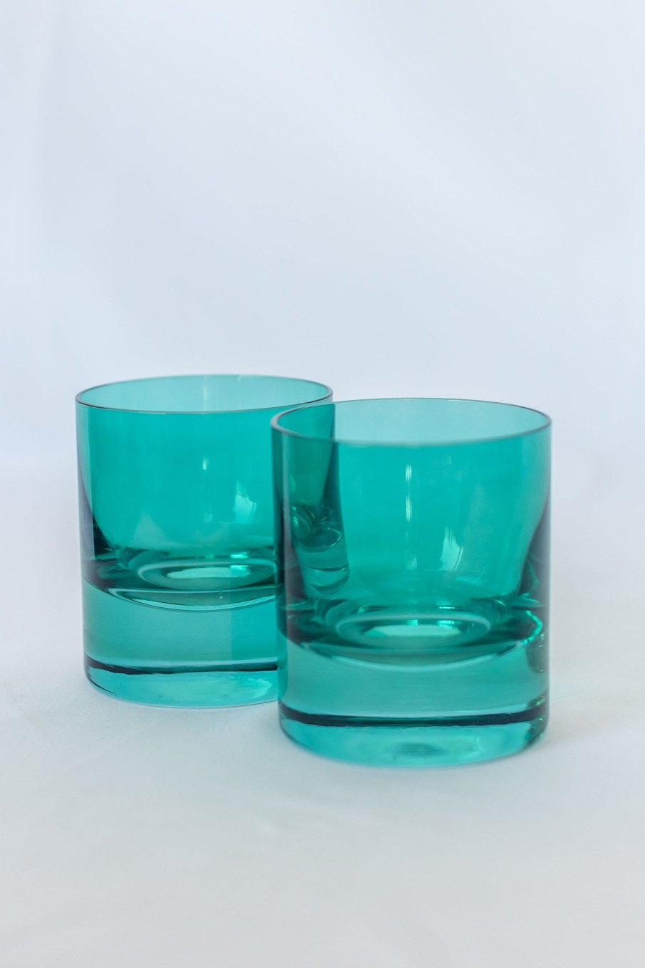 Glassware Estelle Colored Glass | Estelle Colored Rocks Glass - Set Of 2 {Emerald Green}