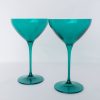 Glassware Estelle Colored Glass | Estelle Colored Martini Glass - Set Of 2 {Emerald Green}