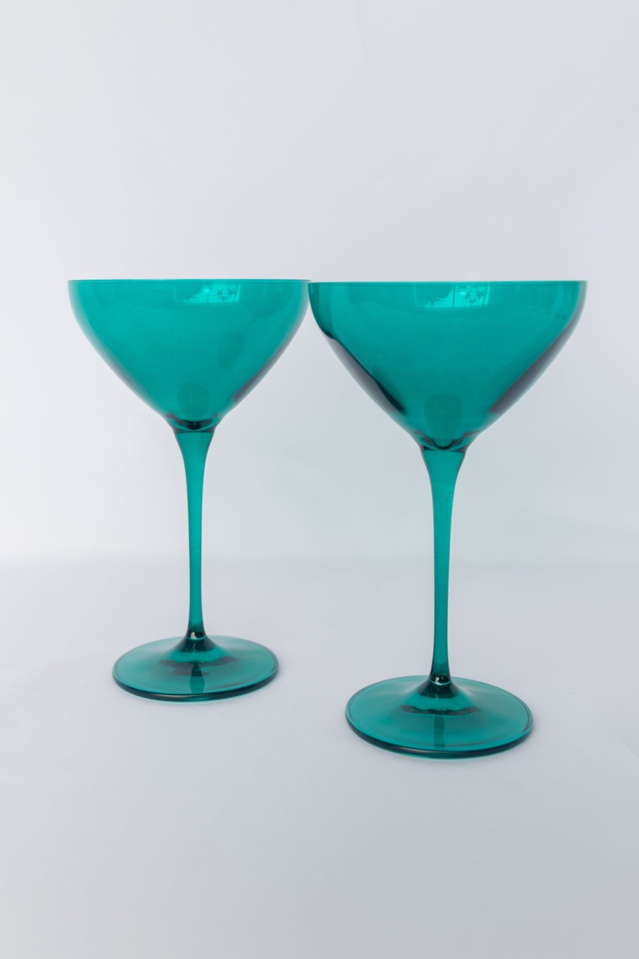 Glassware Estelle Colored Glass | Estelle Colored Martini Glass - Set Of 2 {Emerald Green}