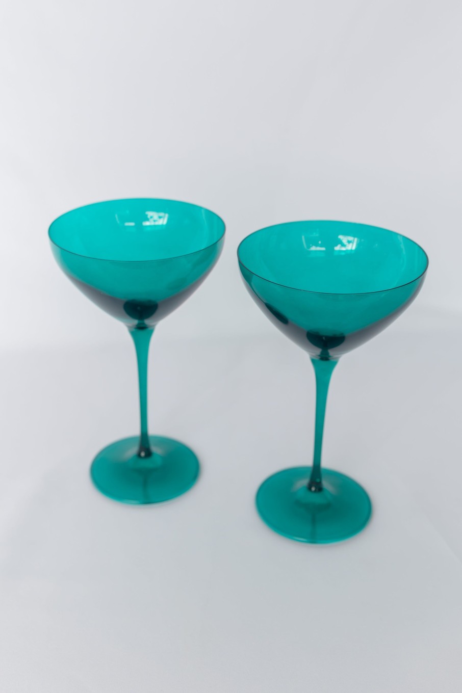 Glassware Estelle Colored Glass | Estelle Colored Martini Glass - Set Of 2 {Emerald Green}