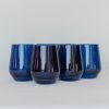 Glassware Estelle Colored Glass | Estelle Colored Wine Stemless - Set Of 6 {Midnight Blue}