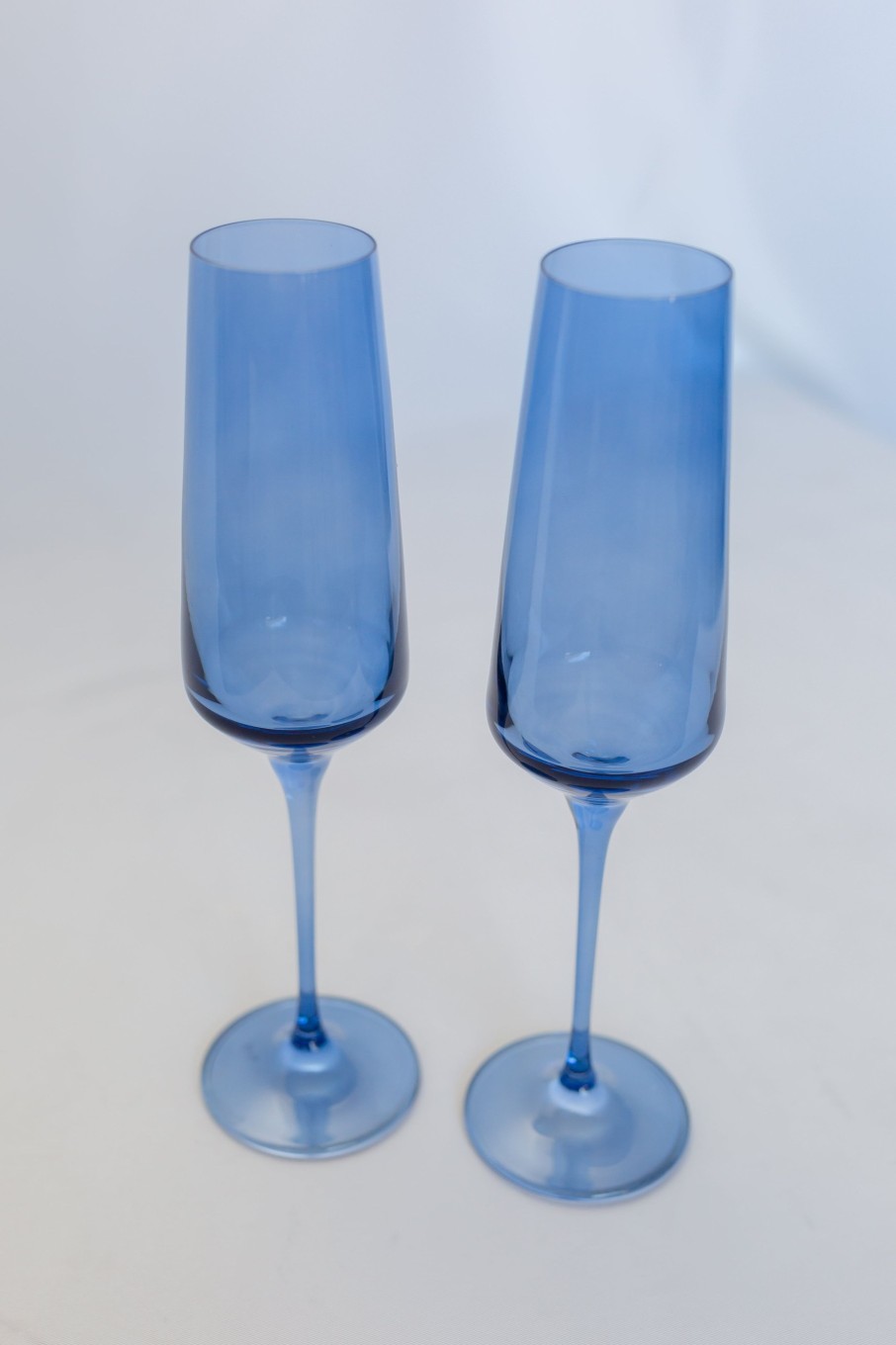 Glassware Estelle Colored Glass | Estelle Colored Champagne Flute - Set Of 2 {Cobalt Blue}