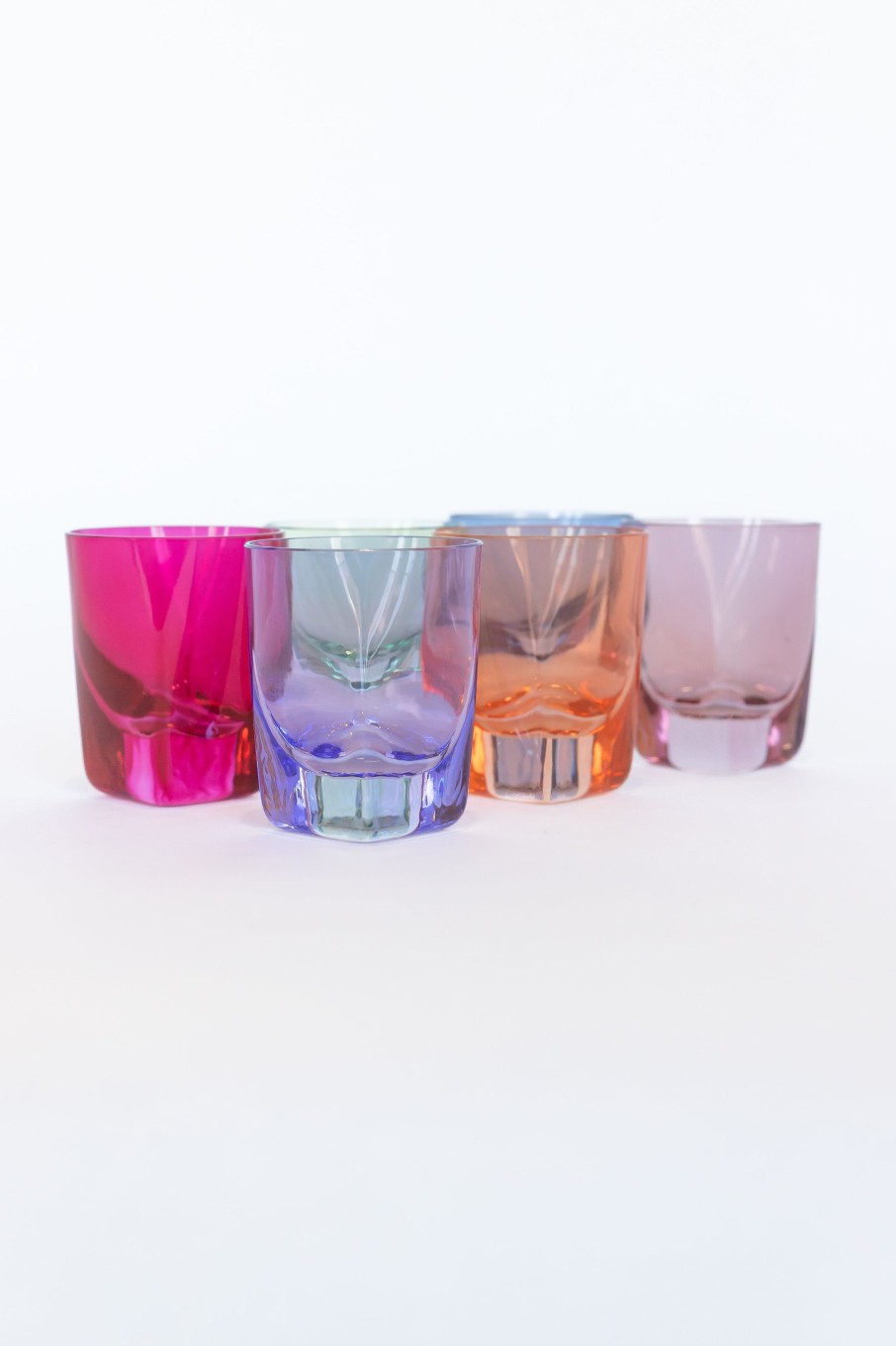 Glassware Estelle Colored Glass | Estelle Colored Shot Glasses - Set Of 6 {Mixed Set}