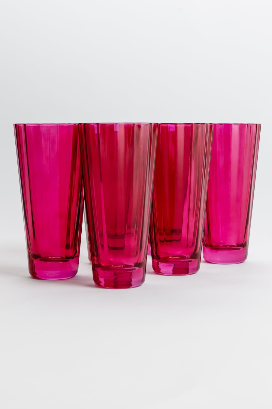 Limited Edition Holiday Estelle Colored Glass | Estelle Colored Sunday High Balls - Set Of 6 {Fuchsia}