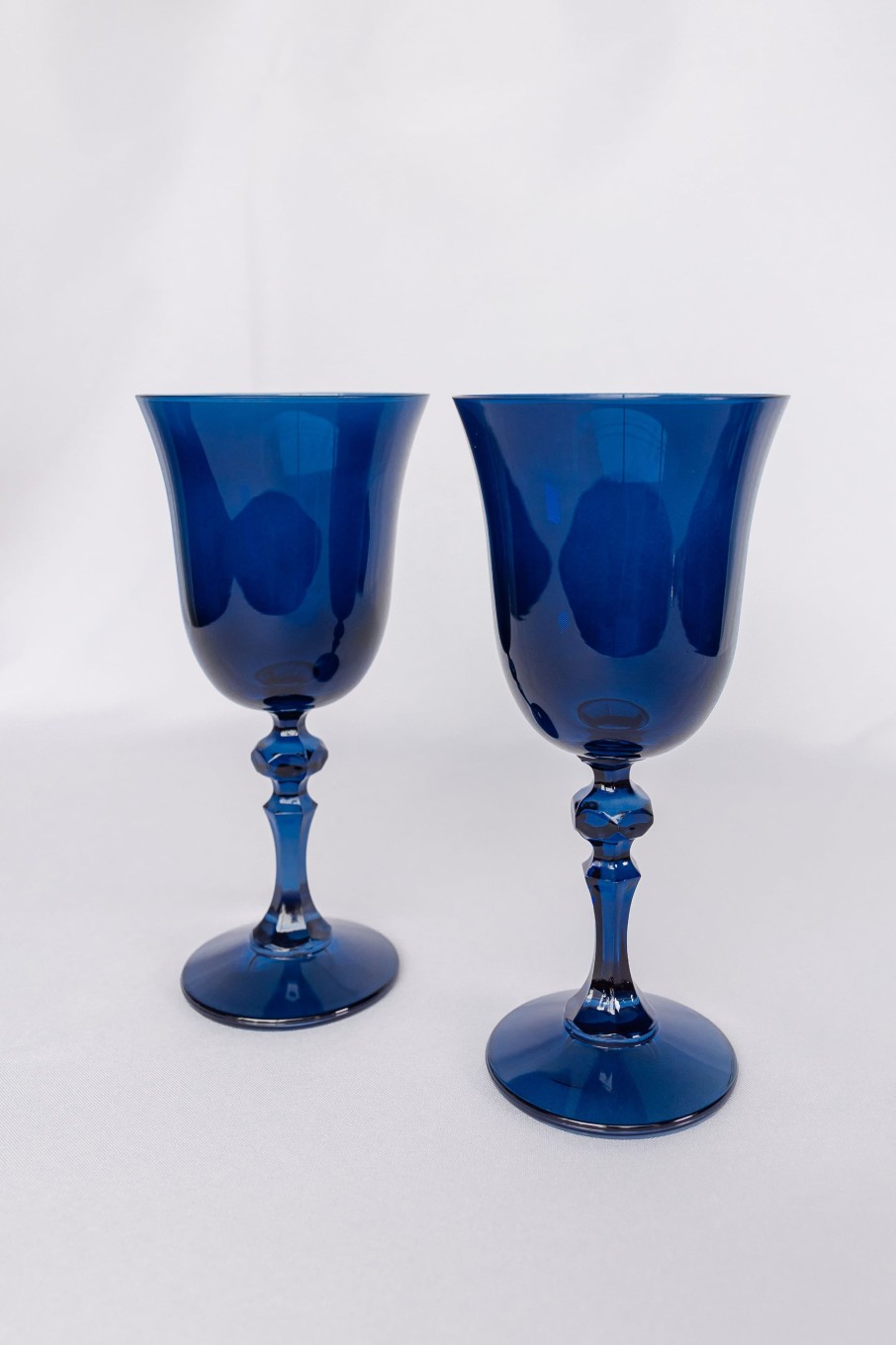 Glassware Estelle Colored Glass | Estelle Colored Regal Goblet - Set Of 2 {Midnight Blue}