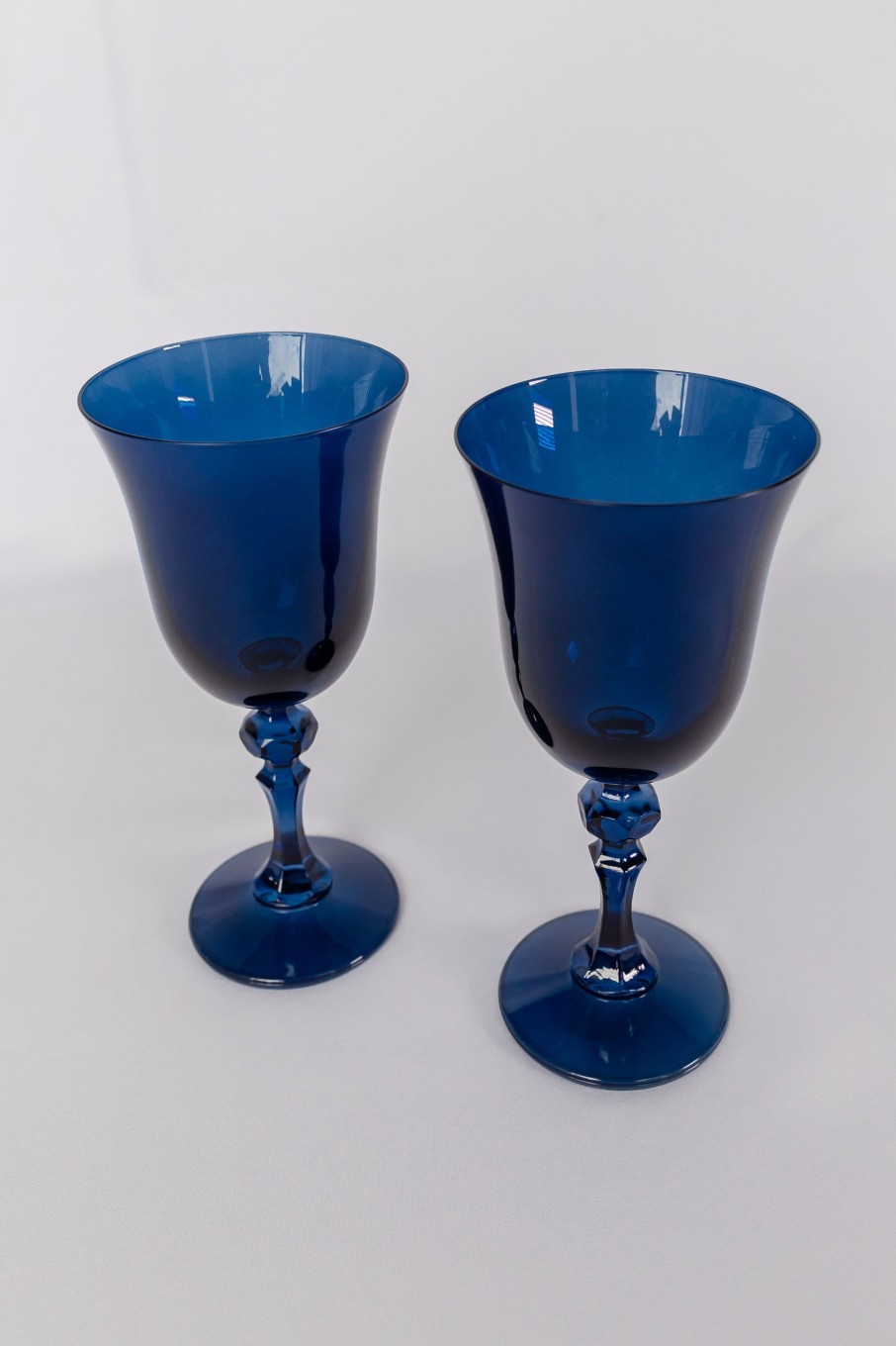 Glassware Estelle Colored Glass | Estelle Colored Regal Goblet - Set Of 2 {Midnight Blue}